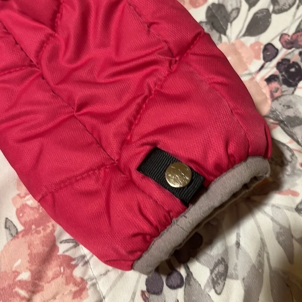 Gerry Fuschia Pink Silver Girls Puffer Coat Size Large 14-16